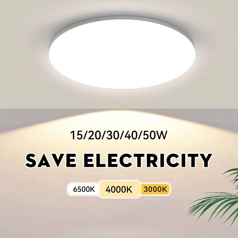 Moderne LED-Deckenleuchte in Weiß für Wohnzimmer und Schlafzimmer - Bild 2