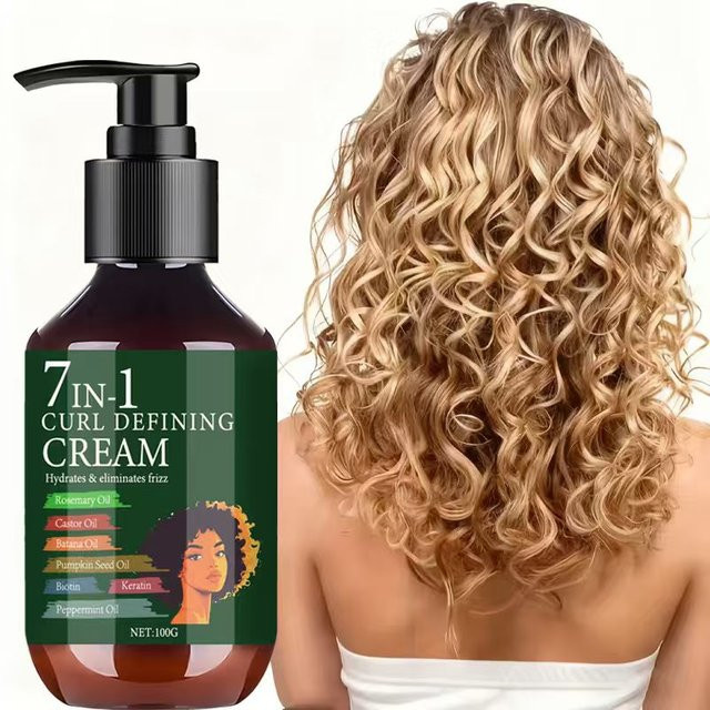 Water Ice Levin Curl Defining Cream, 100 g, mit Rosmarinöl und Rizinusöl - Bild 1
