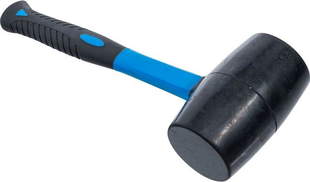 BGS Gummihammer mit Fiberglasstiel in Schwarz, 900 g - Bild 2