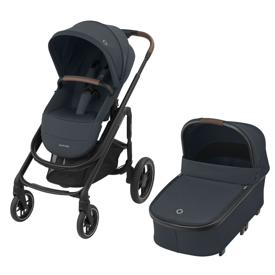 Maxi-Cosi Plaza Plus 3in1 Kinderwagen Kombi mit Babywanne und Sportsitz in Essential Graphite - Bild 1