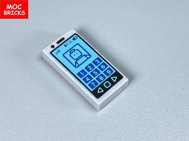 Yiran toy MOC STEINE Telefon Computer Musik Bedruckte Fliese, 10-teiliges Set, ab 6 Jahren - Bild 1