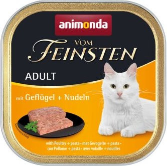 animonda Vom Feinsten Nassfutter Katze Adult Geflügel und Nudeln 32 x 100 g - Bild 1