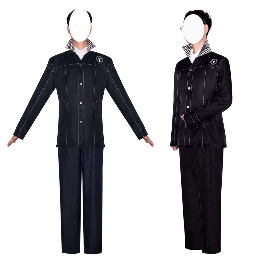 HHYRCOS Persona 4 Yu Narukami Outfit, Cosplay Kostüm, Schwarz, Set / Bundle - Bild 3