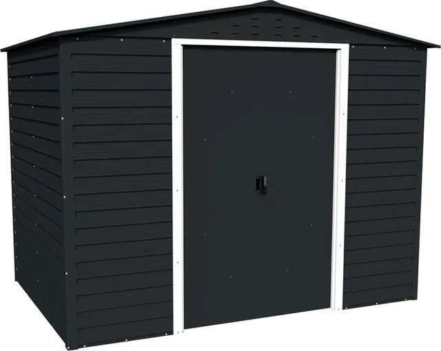DURAMAX Metall-Gerätehaus Alpine in Anthrazit mit Schiebetür aus verzinktem Stahl - Bild 1