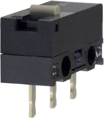 Omron D2F-01F-T Mikroschalter Schwarz 30 V/DC 0.1A - Bild 1