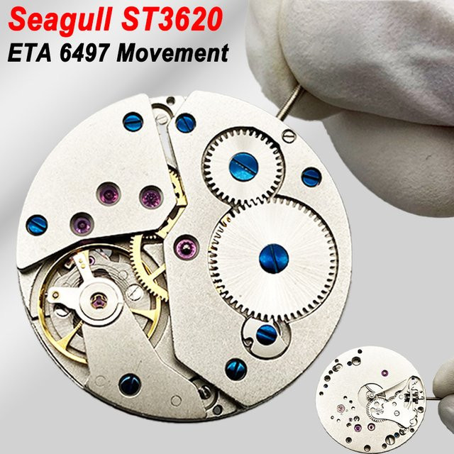 Seagull Uhrwerk, Handaufzug, mechanisch, Messing, Silber, Unisex - Bild 1