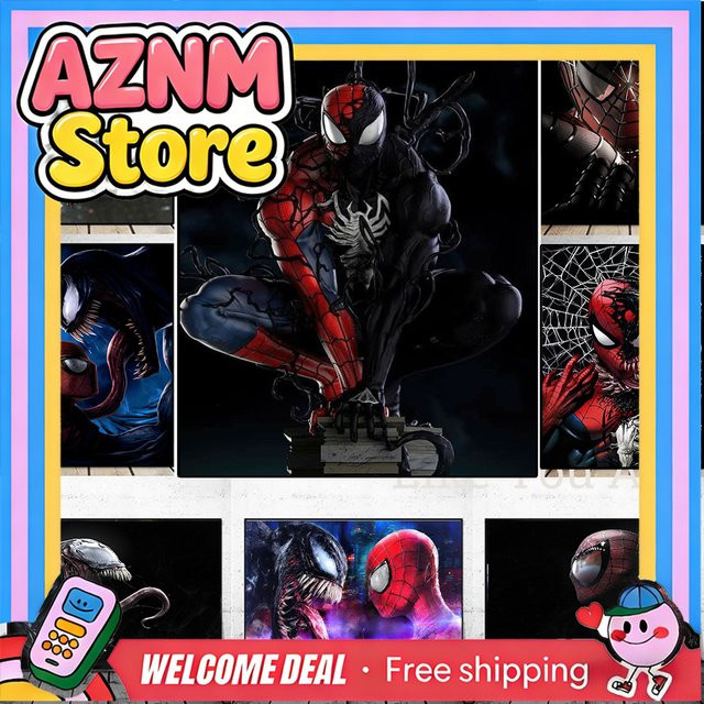 Kayou Marvel Comics Leinwandgemälde Venom und Spiderman Symbionte HD-Posterdruck für deine Wohnzimmer-Dekoration in Multicolour - Bild 1