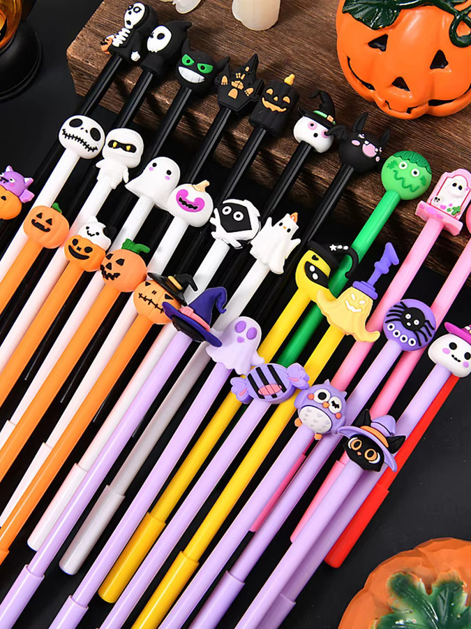 ZYF Halloween Gelstifte Set mit Kürbis, Geist und Zombie Motiven, 5 Stück, Multicolour - Bild 5