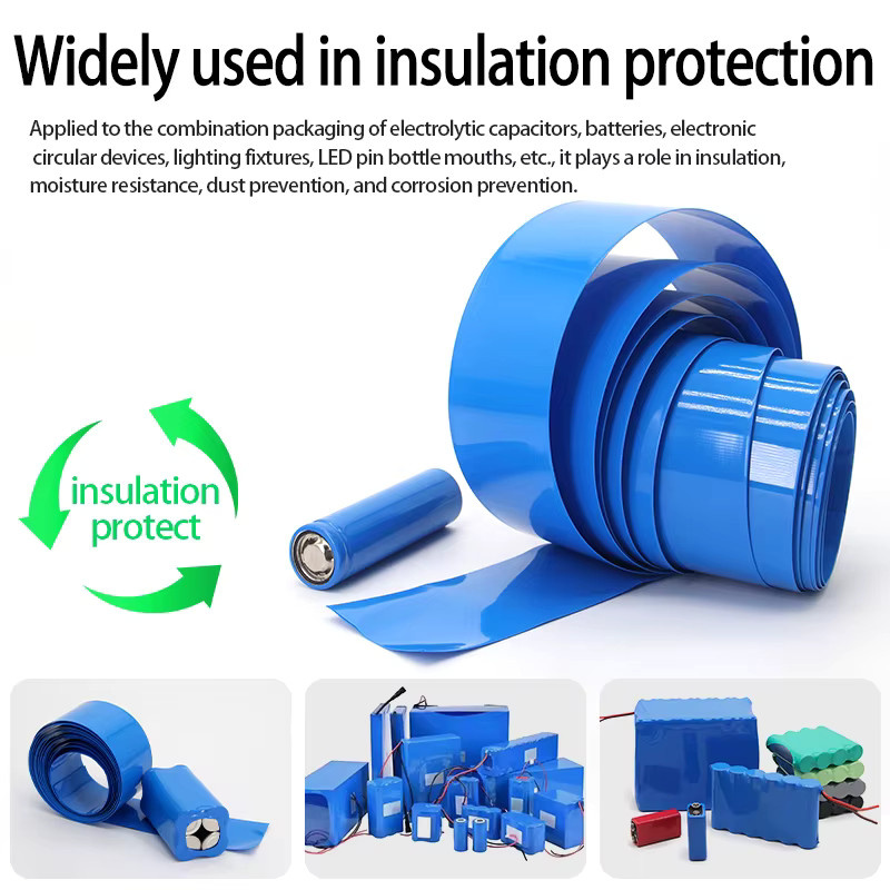 3M PVC Schrumpfschlauch in Grau, Breite: 23 mm, Länge: 3 m, Isolierfolie für 18650/21700 Lipo-Akkupacks und Kabelummantelung - Bild 5