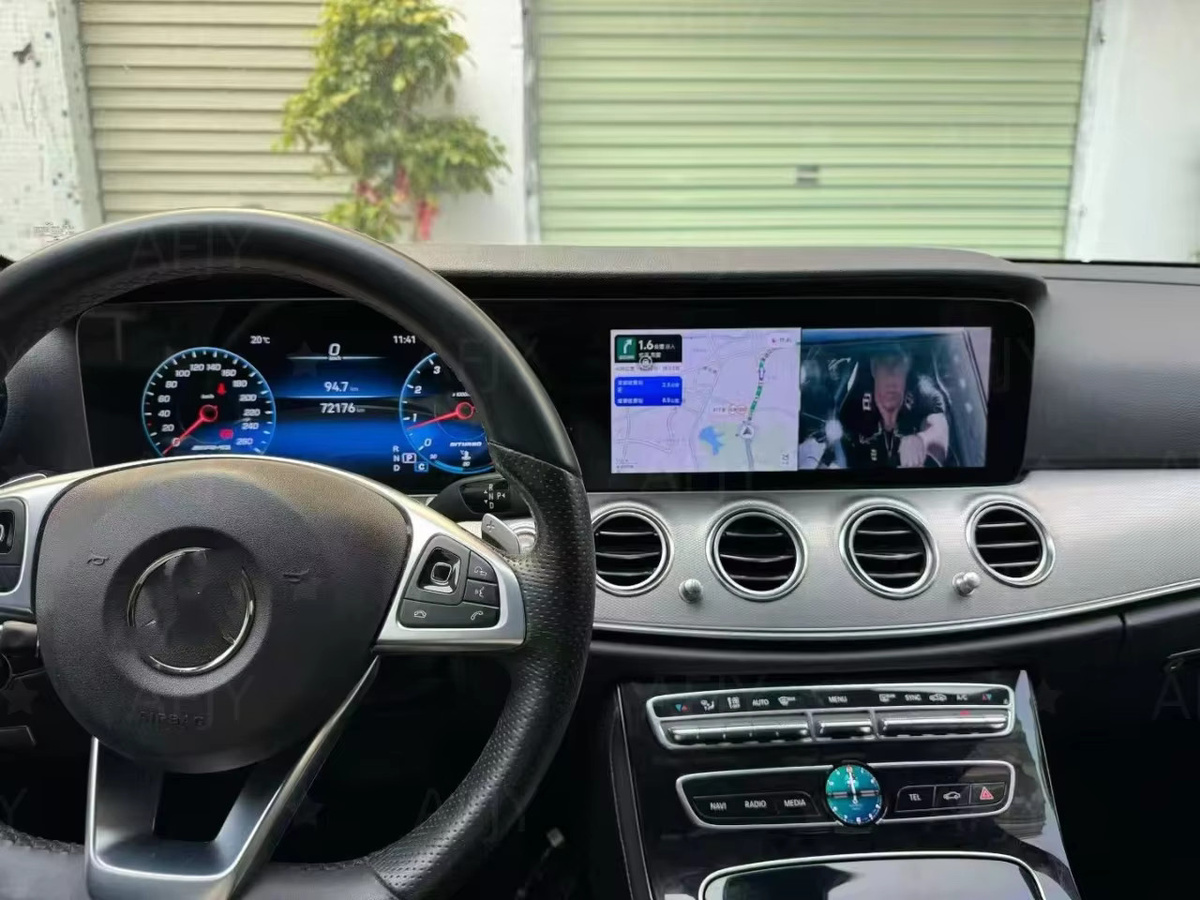 JYCC Digitales Kombiinstrument für Mercedes-Benz W213 mit Android 14, Tachometer, Radio, CarPlay, Android Auto und GPS in Schwarz, 12,3 Zoll - Bild 3