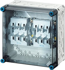 Hensel Sicherungsgehäuse 2xNH00 3p. 125A+PE+N Mi 4250 NH-Sicherungshalter - Bild 1