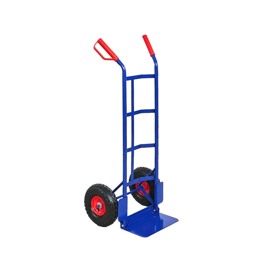 Proregal Sackkarre ODIN klappbar in Blau mit Lufträdern und Stahlrahmen, Tragkraft 200kg, H x B x T: 115 x 54 x 44 cm - Bild 2