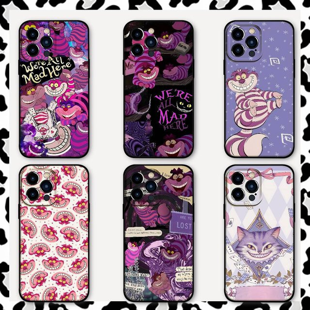 C-Cheshire Cat Handyhülle für iPhone 11 bis iPhone 17 Pro Max in Multicolour - Bild 1