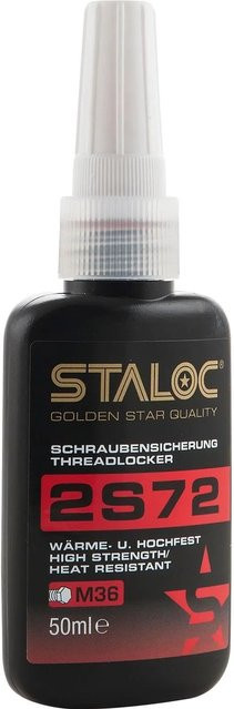 Staloc Schraubensicherung 2S72 Hochfest Rot bis M36 50 ml - Bild 1
