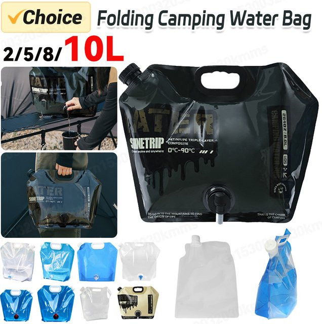 APWIKOGER Klappbarer Wasserbehälter für Outdoor und Camping, 10 l, Blau - Bild 1