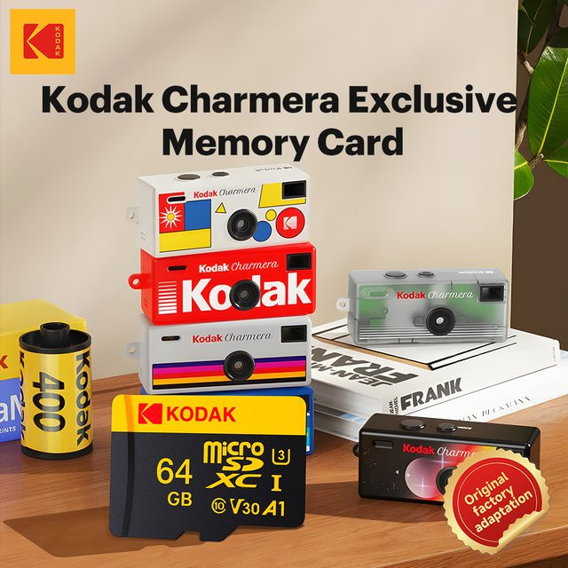 Kodak Micro-SD-Speicherkarte mit Adapter, Class 10 U3 TF-Karte für Digitalkameras - Bild 1
