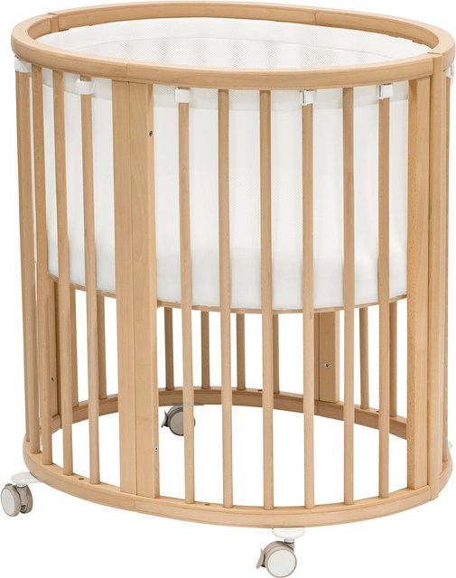 Stokke Sleepi Mini Gitterbett Netz in Weiß mit atmungsaktivem 3D-Netzgewebe und Baumwoll-Inlett, B/T: 76 x 59 cm - Bild 1