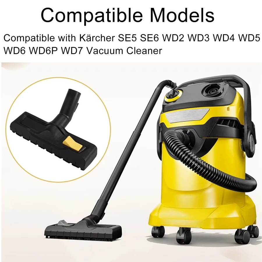 Karcher Mehrzweck-Bodenbürste für Nass-Trocken-Staubsauger, 35 mm Bodenwerkzeug in Grau-Schwarz - Bild 5