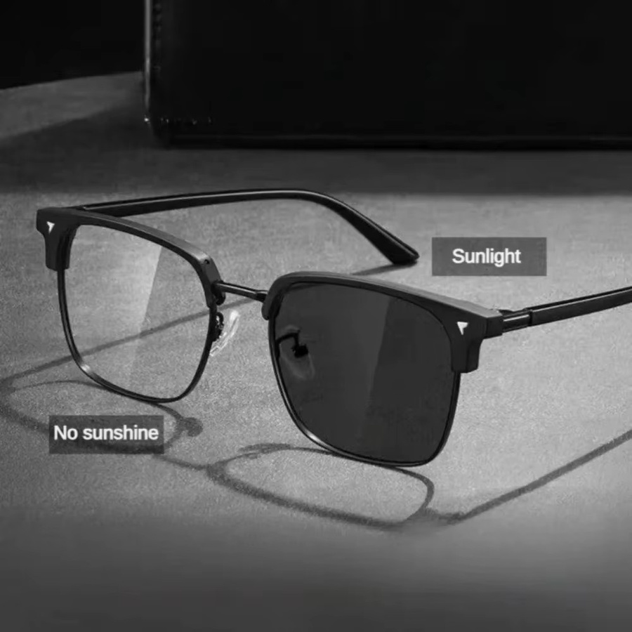 DIXSG Computerbrille, Vollrand, Square, Metall, Schwarz, Unisex - Bild 2