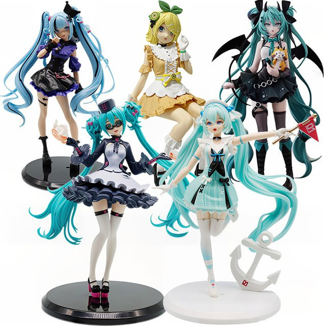 Bandai Hatsune Miku Actionfigur, 22cm, Kunststoff - Bild 1