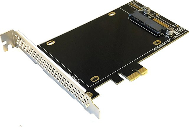 DEBROGLIE SATA III Erweiterungskarte PCI-E X1 zu SATA 3.0 Adapterkarte für 2,5 Zoll SSD in Schwarz - Bild 1