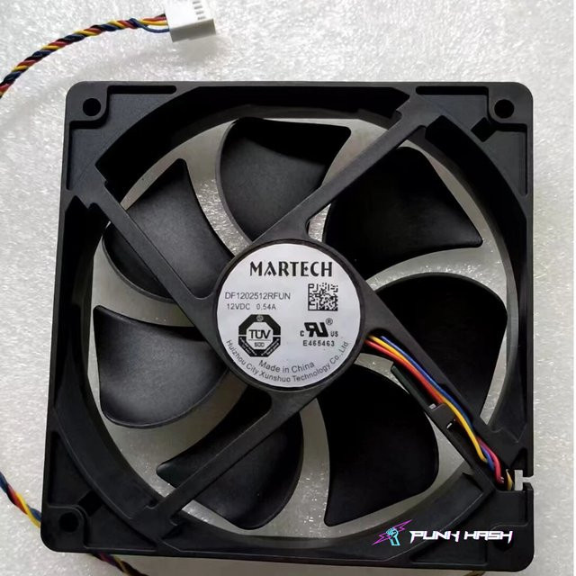 2 Stück Canaan Avalon Q Kühlventilator DF1202512RFUN 12V Ersatz-Miner-Lüfter in Schwarz für Avalon Q Bitcoin ASIC Miner - Bild 1