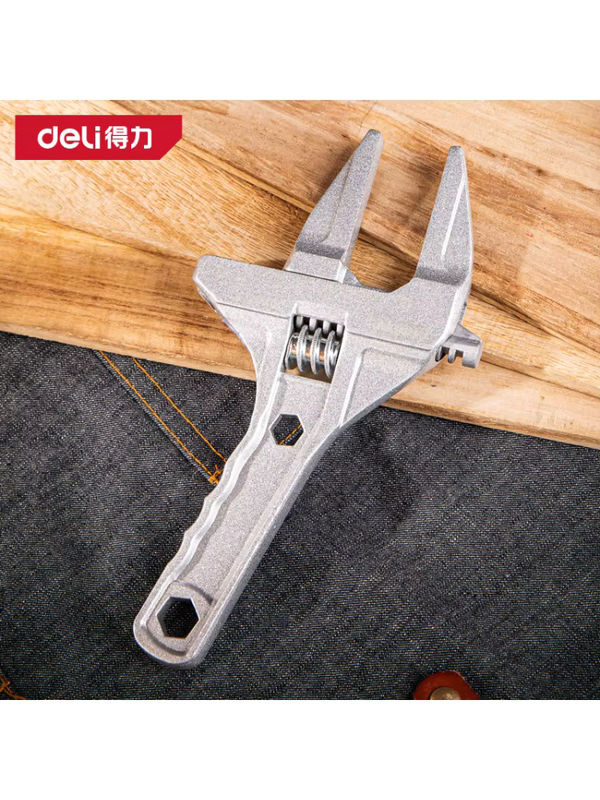Deli Universal Reparatur Set Badezimmer mit großer Öffnung Rohrzange und verstellbarem Schraubenschlüssel 16-68mm - Bild 7