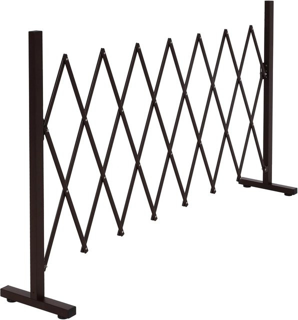 Alu Absperrgitter MCW-K56 Scherengitter Schutzgitter ausziehbar und schwenkbar in Braun, B/H: 103 x 31 cm bis 200 x 31 cm - Bild 2