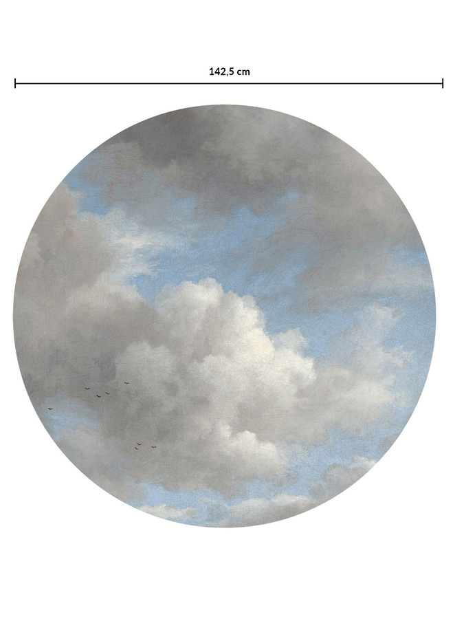KEK Amsterdam Mural Golden Age Clouds 2 Circle Wandbild Multicolor Durchmesser: 142,5 cm - Bild 1
