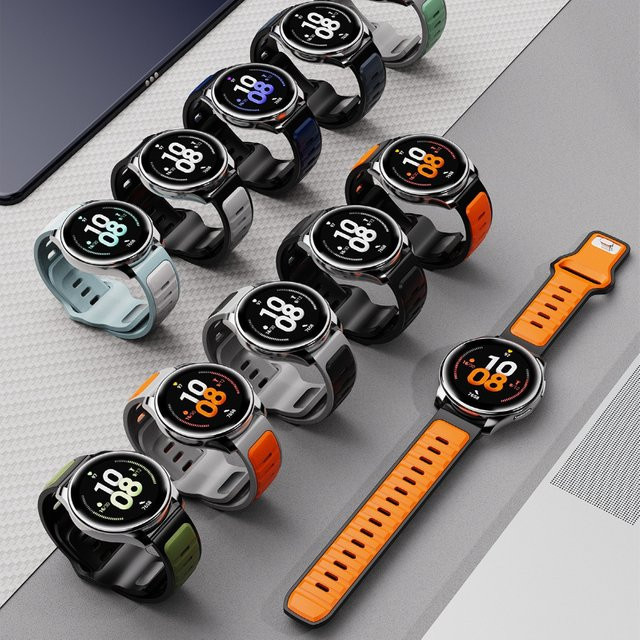 Huawei Uhrenarmband Silikon, zweifarbig, 20/22 mm, Unisex - Bild 1