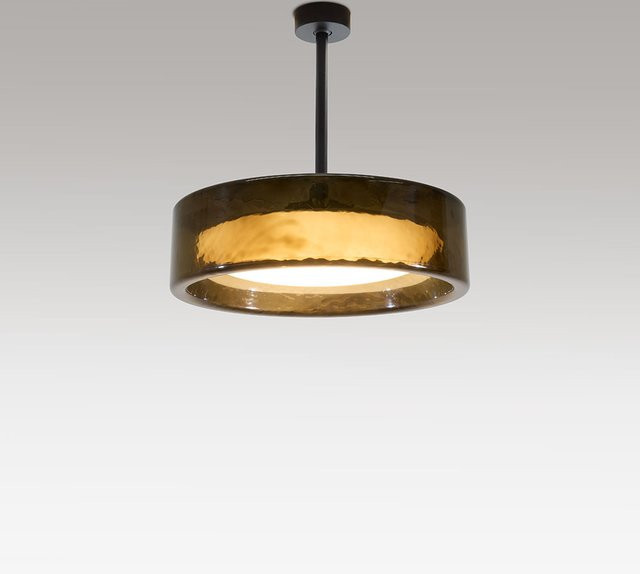 Marset Ringo C 70 LED-Pendelleuchte in Dunkelgrau und Transparent - Bild 1