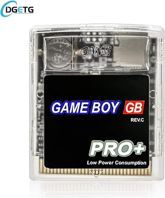 Multifunktionale EDGB-Spielkarte für Gameboy Color und Game Boy GB GBC mit 4 GB MicroSD-Speicher und OSV4-System, transparent - Bild 1
