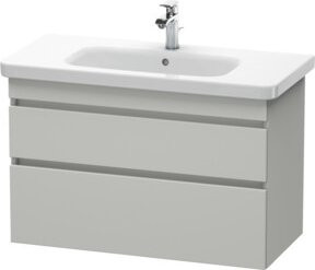 Duravit Waschtischunterschrank DuraStyle in Betongrau, wandhängend, 2 Schubladen, B: 93 cm, T: 44,8 cm, H: 61 cm - Bild 1