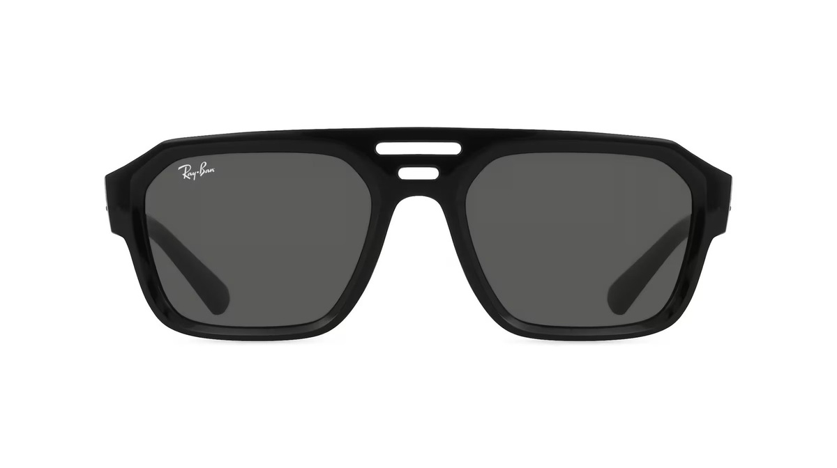 Ray-Ban 0RB4397 Sonnenbrille, Vollrand, Quadratisch, Acetat, Unisex, Schwarz - Bild 1
