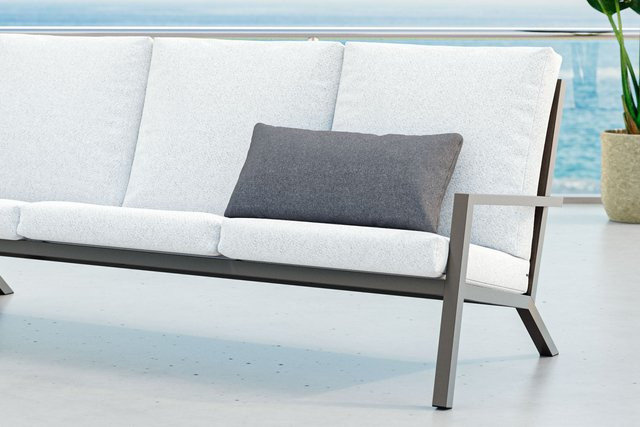 OUTFLEXX Rückenkissen aus Polyester in Hellgrau, B/H: 60 x 30 cm - Bild 1