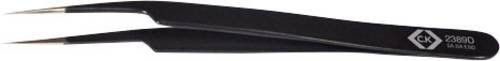 C.K T2389D ESD Pinzette 5A SA-ESD in Schwarz, schräg und fein, Länge: 115 mm - Bild 1