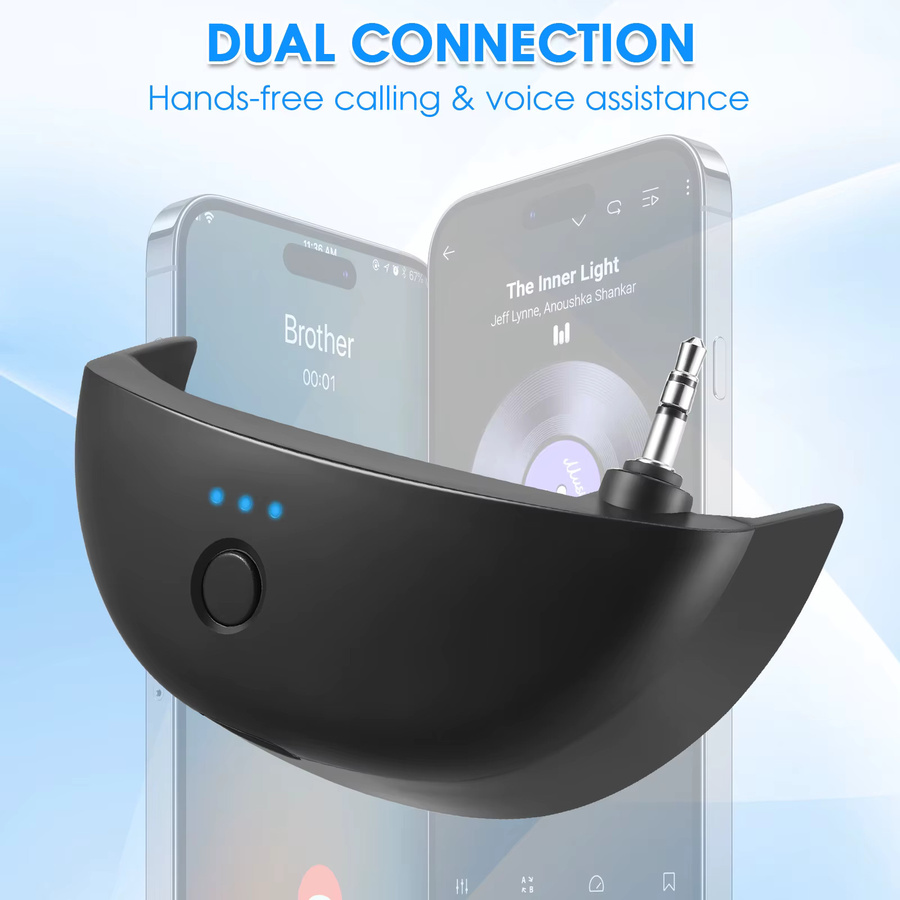 YHKEMA Bluetooth-Adapter W1 für WK-Serien Kopfhörer zur kabellosen Konvertierung, Schwarz - Bild 6