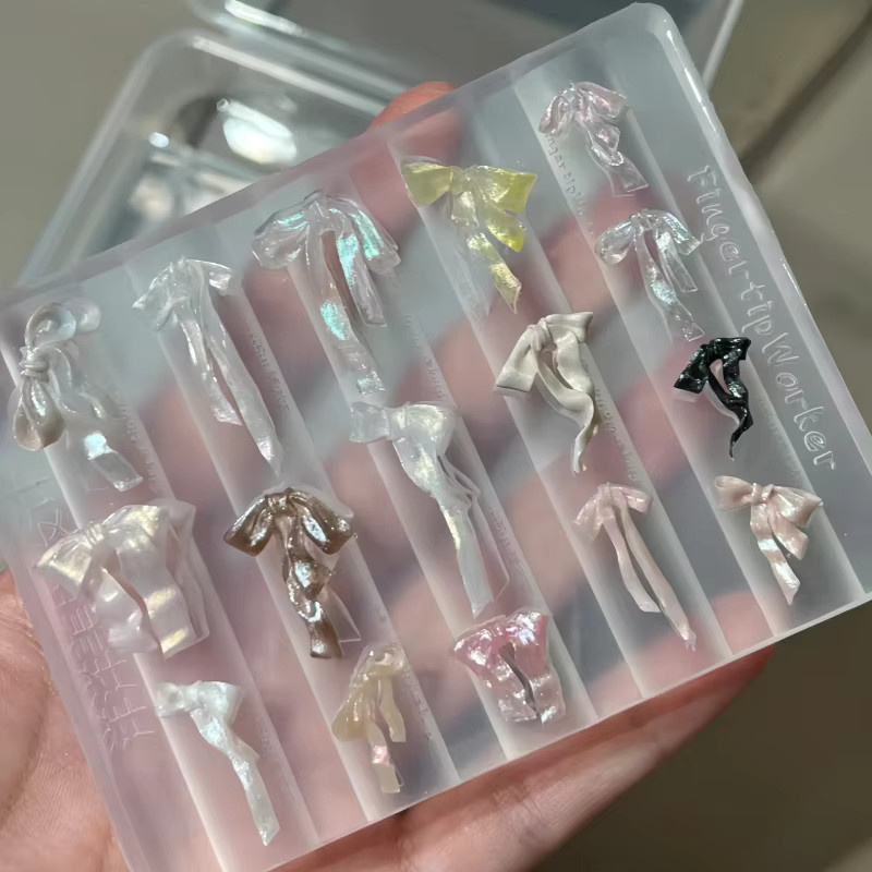 Silikon-Nagelkunstform, Schleifenform, dreidimensionaler Schmuck - Bild 2