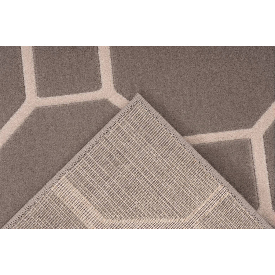 Kayoom Kurzflorteppich Lina in Taupe und Elfenbein mit High-Low-Effekt, B/T: 80 x 300 cm - Bild 2