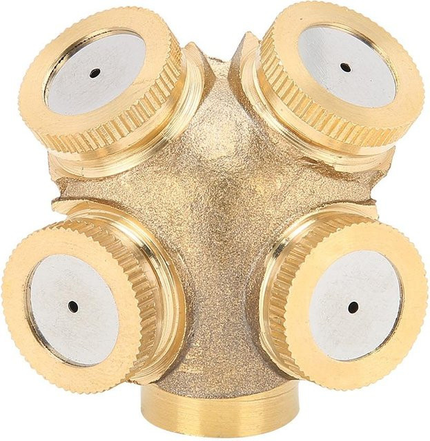 TOMTOP JMS Hochdruck Sprayer Düse aus Messing für Landwirtschaft und Garten, G1/2 DN15, Gold - Bild 1
