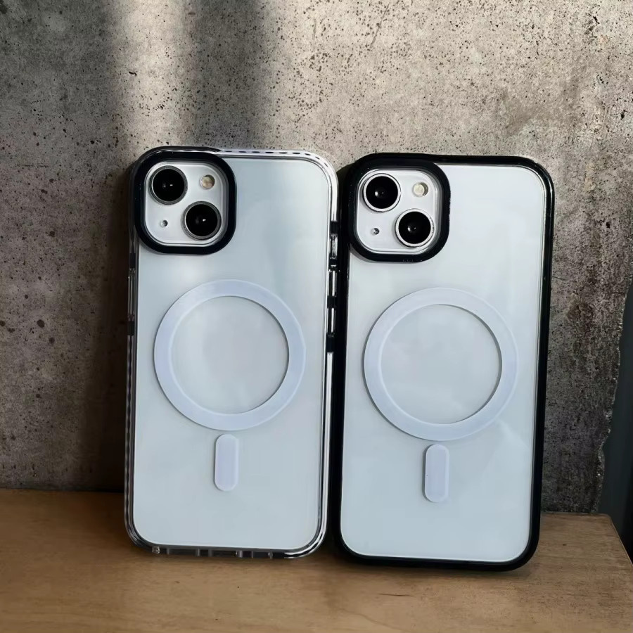 DKFoomky Transparente MagSafe Acryl Handyhülle für iPhone 17, 16, 15, 14, 13 Pro Max und Plus - Bild 2