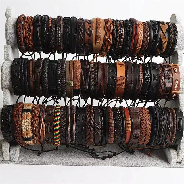 DAIPAN Lederarmbänder, geflochten, Unisex - Bild 1