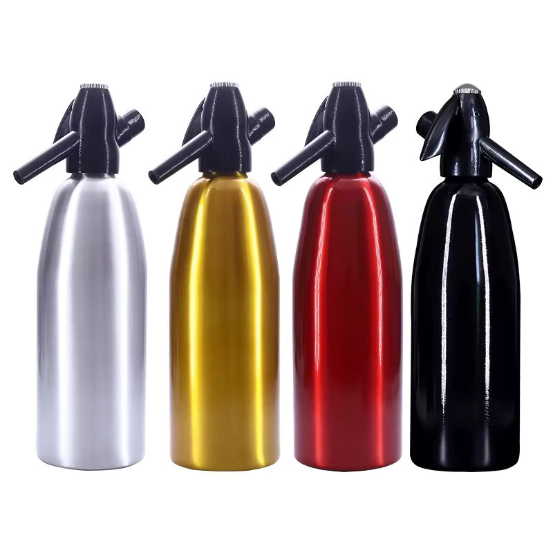 Lojes Soda Siphon Sprudelwasserbereiter in Gold mit 1 l Volumen für Cocktail und Bubble Drinks - Bild 2