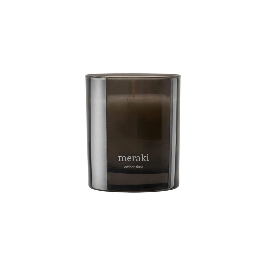 Meraki Duftkerze Amber Dust holzig würzig braun 200 g - Bild 1