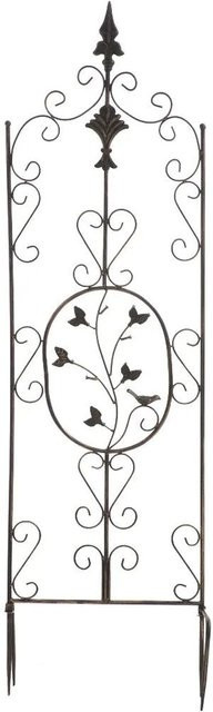DELUKE Rankgitter FALK Rankhilfe aus Metall in Bronze, B: 35 cm, H: 122 cm - Bild 1