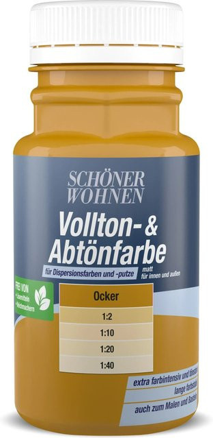 Schöner Wohnen Abtönfarbe Gelb Matt Wasserbasiert 0,125 l - Bild 1