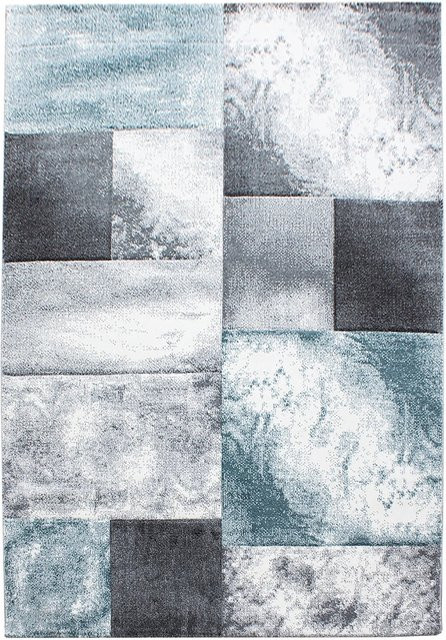 Ayyildiz Kurzflorteppich Hawaii Blau Kariert Modern B/T: 240 x 340 cm - Bild 1
