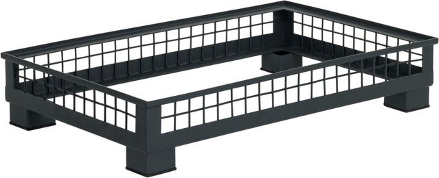 VEGA Grundbox Portland niedrig GN 1/1 in Anthrazit, stapelbar, B/T/H: 35,2 x 55,4 x 11 cm - Bild 1