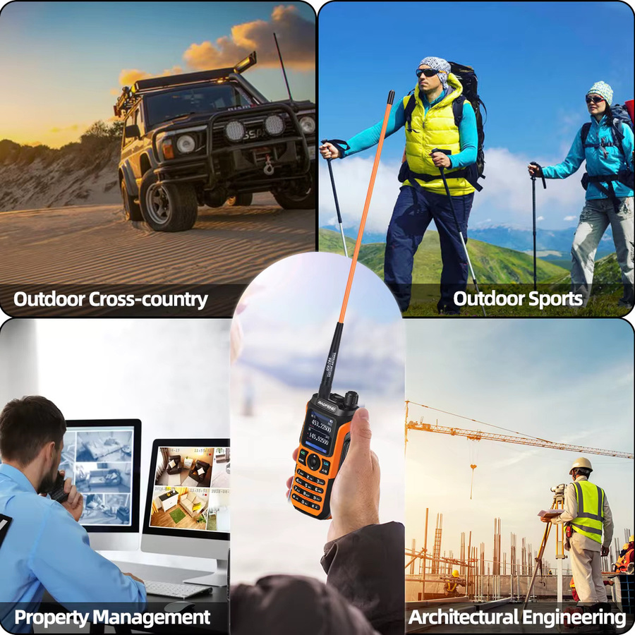 ABBREE UV-795 Dual Band Walkie Talkie Antenne mit SMA-Buchse in Schwarz für Baofeng UV-5R UV-32 UV-21 und Quansheng K5 Ham Radio - Bild 4
