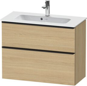 Duravit Waschtischunterschrank D-Neo Compact, wandhängend, Farbe: weiß/beige, B/T/H: 81 x 37,2 x 62,5 cm - Bild 1